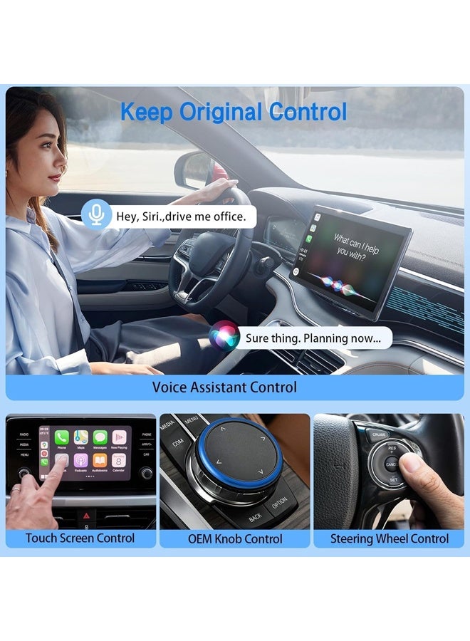 dida-cosmos Wireless CarPlay Adapter,CarPlay Adapter for iPhone,Convert Wired to Wireless Apple CarPlay Adapter, Low Latency CarPlay Adapter,for apple car play wireless adapter, USB-A & USB-C Compatible - Image 3